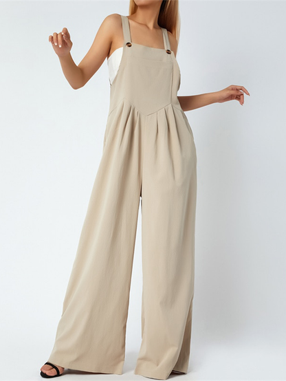 Funki Findz | Pants | Women's Elegant Wide Leg Bib Romper