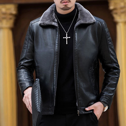 Funki Findz | Jackets | Men's Luxury Faux Leather Winter Jacket