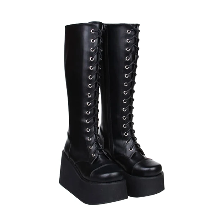 Funki Findz | Boots | Women's Punk Motorcycle Platform Boots
