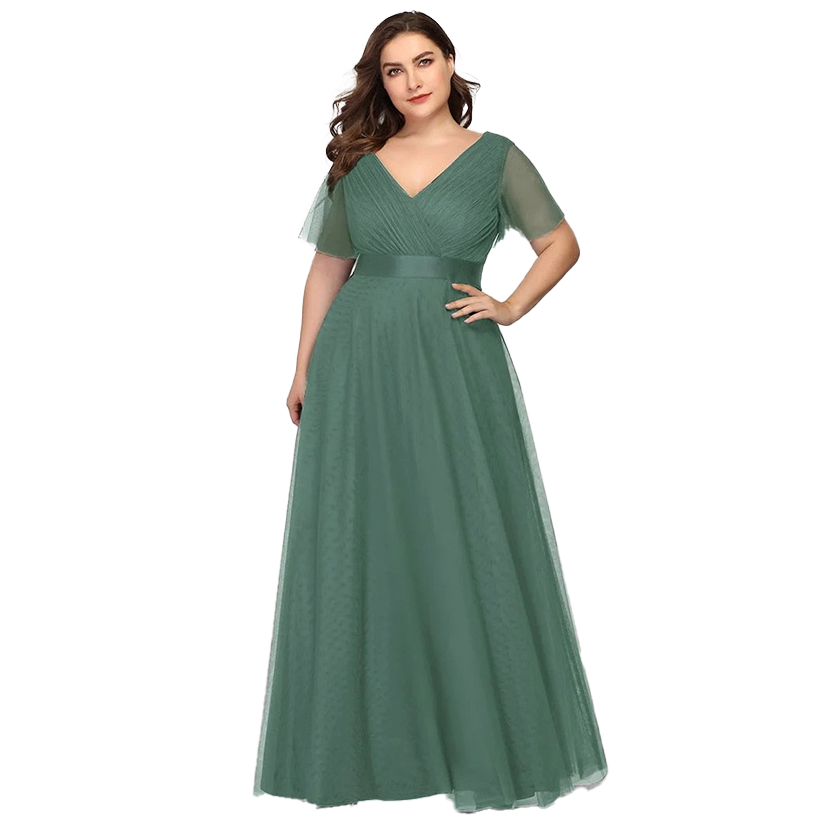 Funki Findz | Dresses | Women's Plus Size Long Evening Dress