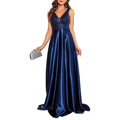 Funki Findz | Dresses | Women's Elegant Satin Sequin Dresses