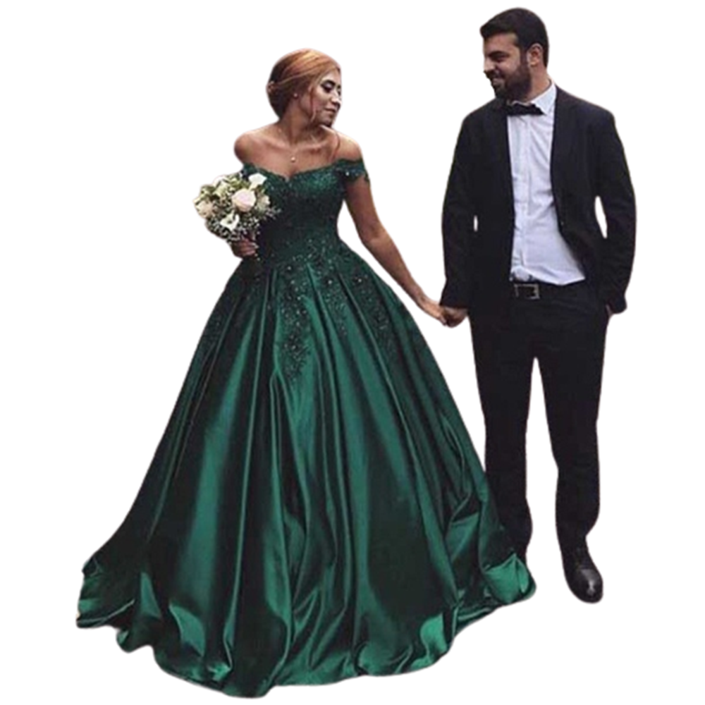 Funki Findz | Dresses | Women's Elegant Long Satin Ball Gown