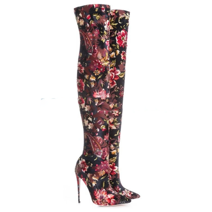 Funki Findz | Boots | Women's Over Knee Stretch Stiletto Boots