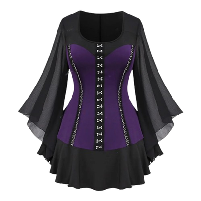 Funki Findz | Shirts | Women's Gothic Lace Flared Sleeves Shirts