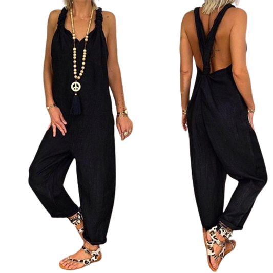 Funki Findz | Pants | Women's Knotted Strap Bib Style Overalls