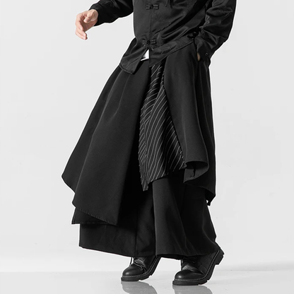 Funki Findz | Skirts | Men's Japanese Style Wide Leg Skirt/Pant