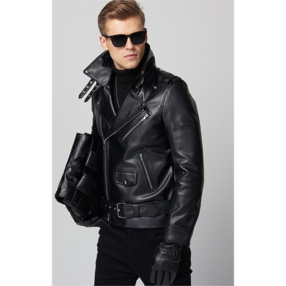 Funki Findz | Jackets | Men's Stylish Faux Leather Biker Jacket