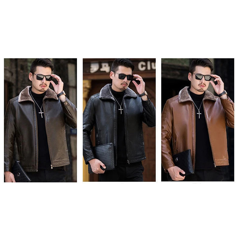 Funki Findz | Jackets | Men's Luxury Faux Leather Winter Jacket
