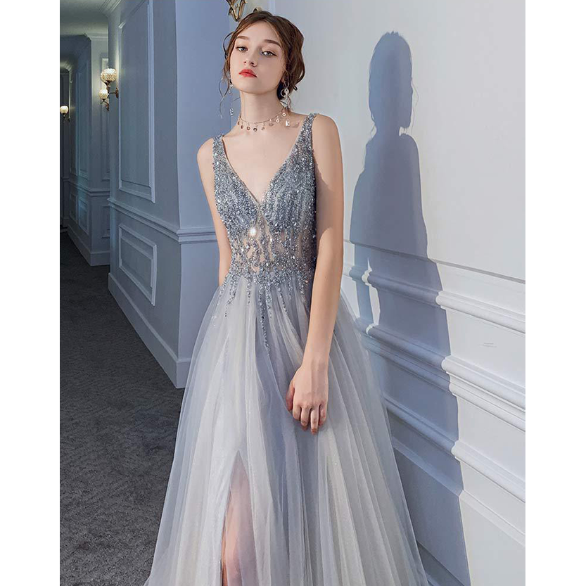 Funki Findz | Dresses | Women's Long Chiffon Tulle Prom Dress