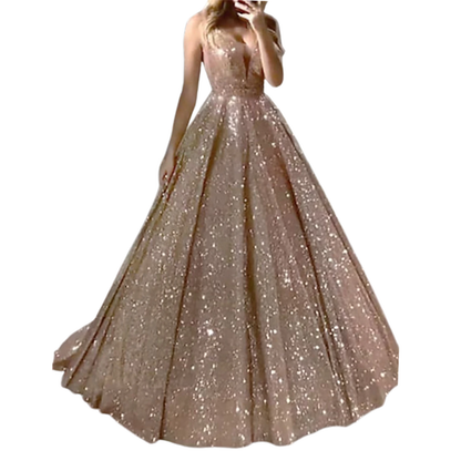 Funki Findz | Dresses | Women's Long Sparkly Sequin Ball Gown