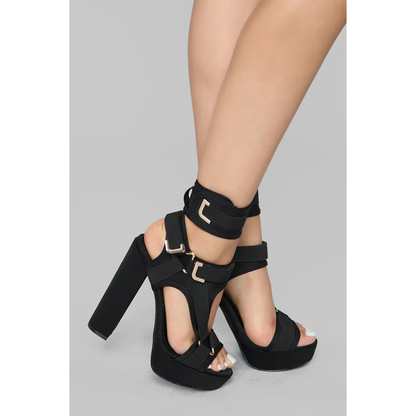 Funki Findz | Shoes | Women's Chunky Heel Strappy Sandals