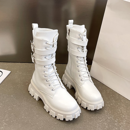 Funki Findz | Boots | Women's Chunky Motorcycle Punk Boots
