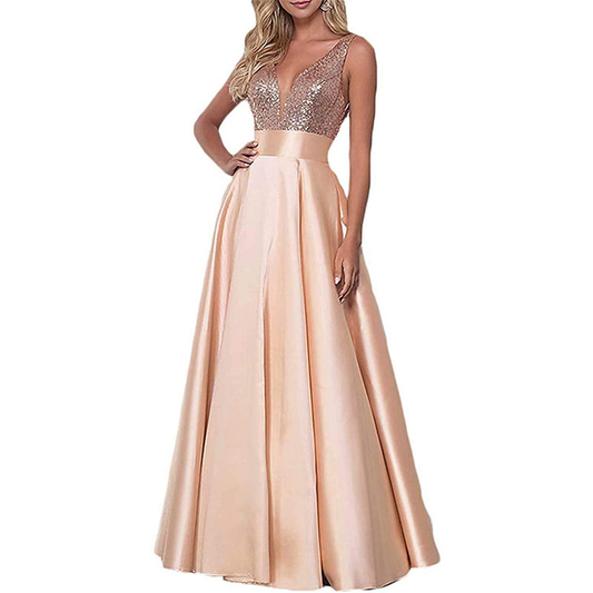 Funki Findz | Dresses | Women's Sequined Formal Prom Dress