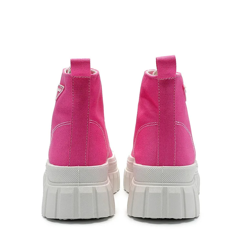Funki Findz | Boots | Women's Casual Canvas Lace Up Sneakers