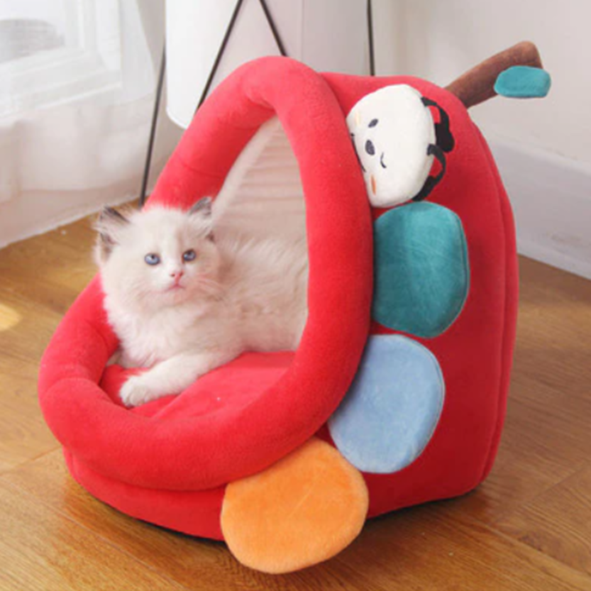 Funki Findz | Pet Beds | Cat Bed | Warm Cozy Kitten Cat Cave