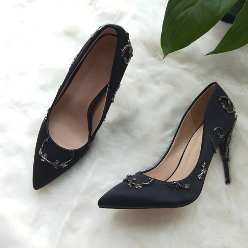 Funki Findz | Shoes | Women's Elegant Silk Formal Prom Stilettos