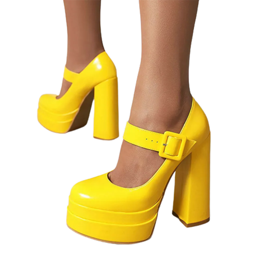 Funki Findz | Shoes | Women's High Heel Chunky Platform Shoes