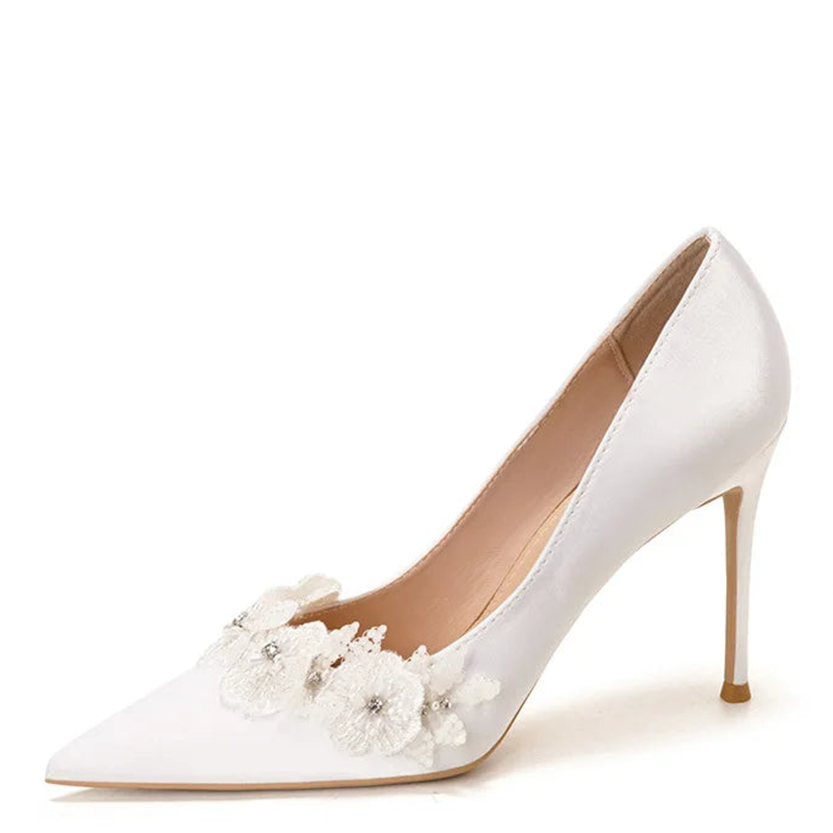 Funki Findz | Shoes | Women's French Silk Flower Wedding Shoe