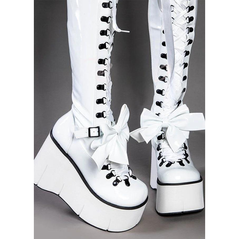 Funki Findz | Boots | Women's Butterfly Bow Over the Knee Boots