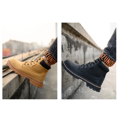 Funki Findz | Boots | Men's Steel Cap Toe High-Top Work Boots