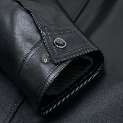 Funki Findz | Jackets | Men's Leather Fleece, Duck Down Jacket