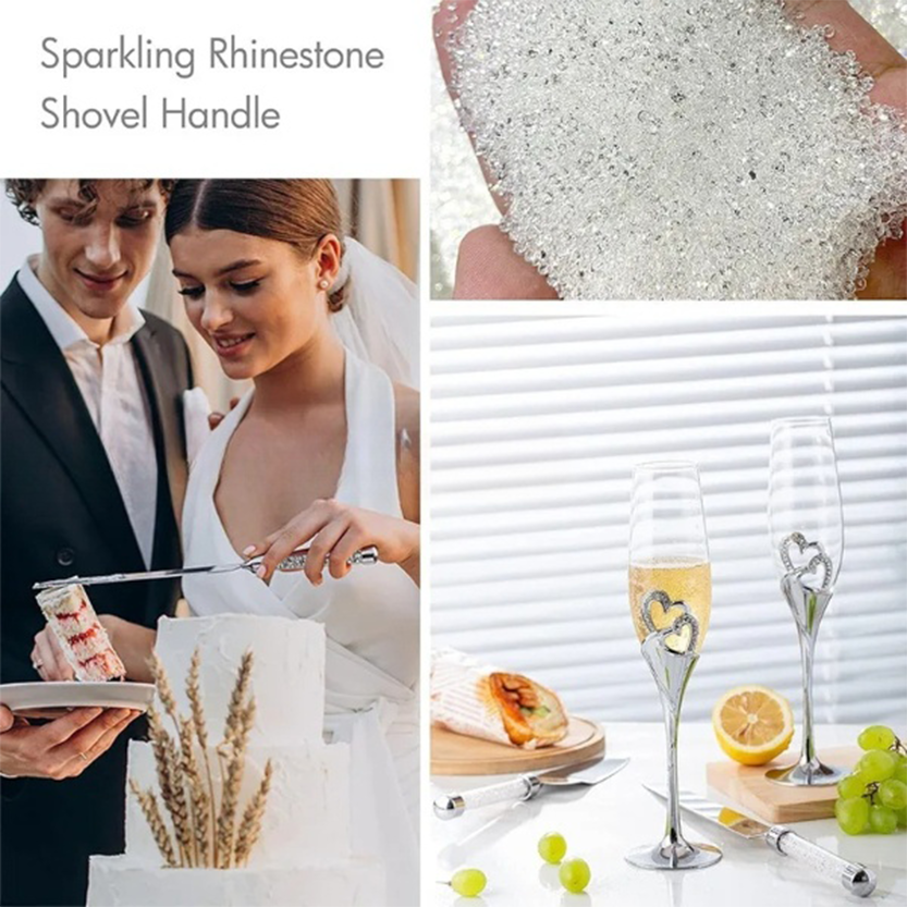 Funki Findz | Glasses | Wedding Champagne Flutes Cake Set x 4