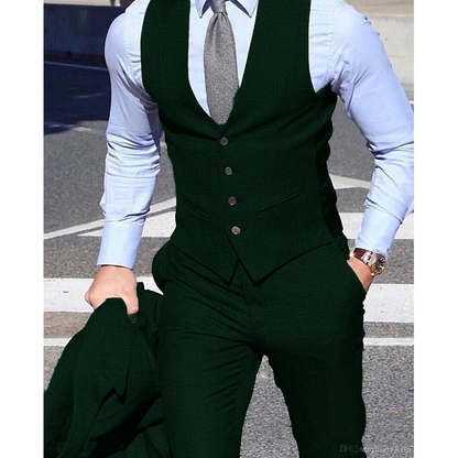 Funki Findz | Suits | Men's 3 Pcs Formal Grooms Suit | Slim Fit