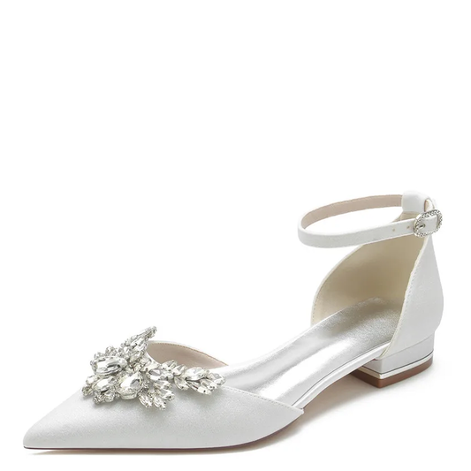 Funki Findz | Shoes | Women's Crystal Beaded  Bridal Prom Flats