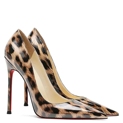 Funki Findz | Shoes | Women's Patent Leather Leopard Stilettos