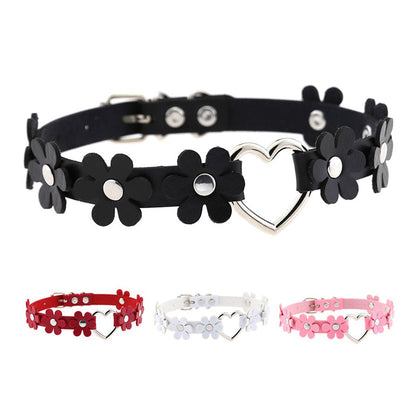 Funki Findz | Necklaces | Women's Sweet Flower Heart Choker