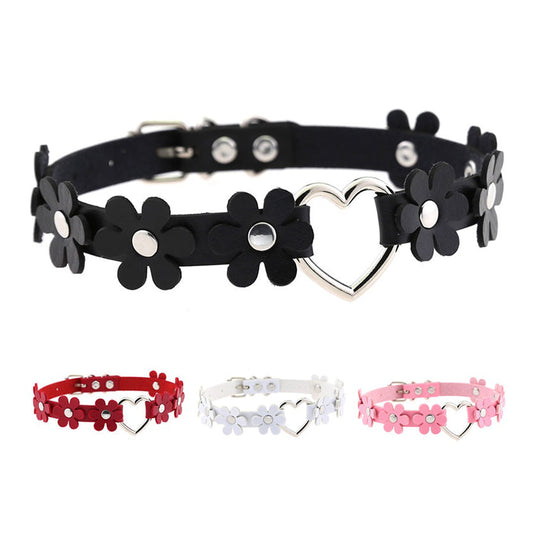 Funki Findz | Necklaces | Women's Sweet Flower Heart Choker