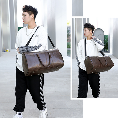 Funki Findz | Bags | Travel Bags | Faux Leather Overnight Bag