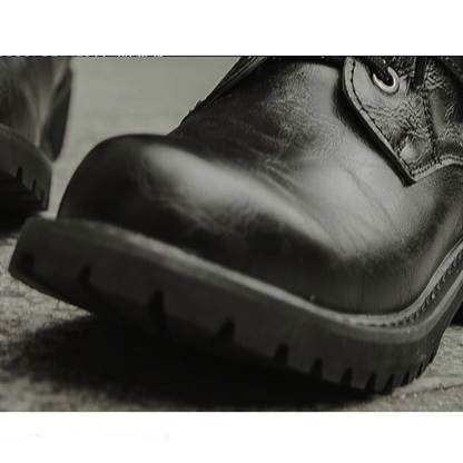 Funki Findz | Boots | Men's Buckle Strap Mid-Calf Gothic Boots