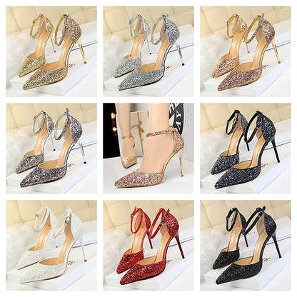 Funki Findz | Shoes | Women's Sparkly Glitter Wedding Sandals