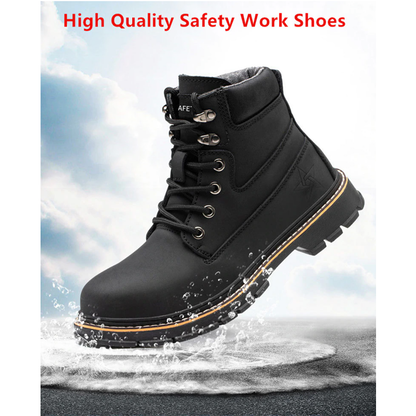 Funki Findz | Boots | Men's Steel Cap Toe High-Top Work Boots