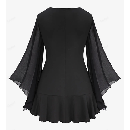 Funki Findz | Shirts | Women's Gothic Lace Flared Sleeves Shirts