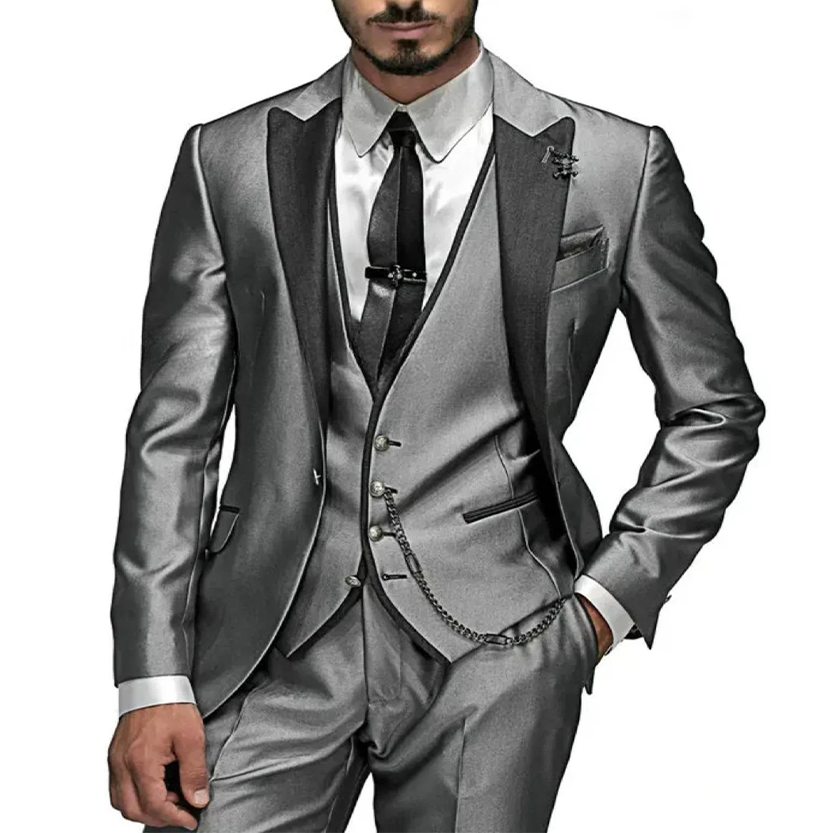 Funki Findz | Suits | Men's Luxury Formal Wedding Tuxedos 3Pc