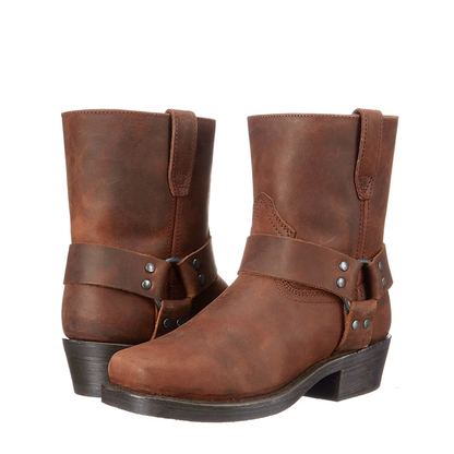 Funki Findz | Boots | Men's Vintage Tan Cowboy Biker Boots