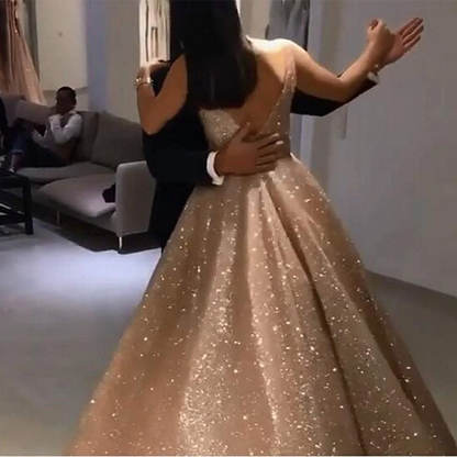 Funki Findz | Dresses | Women's Long Sparkly Sequin Ball Gown