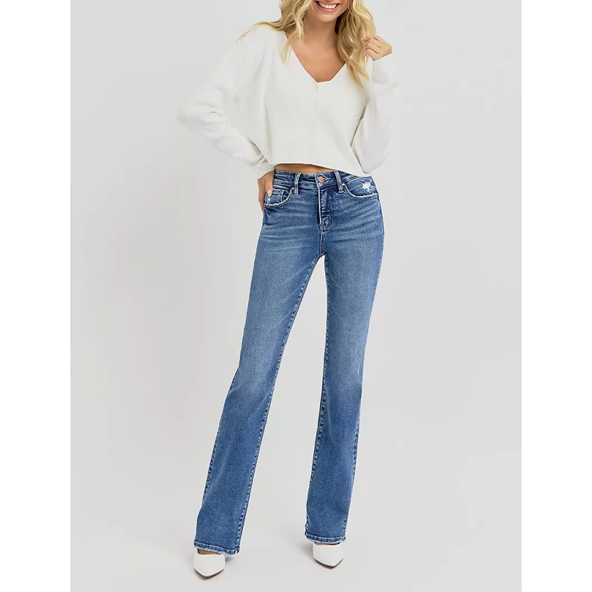 Funki Findz | Pants | Women's Risen Plus Size High Rise Jeans