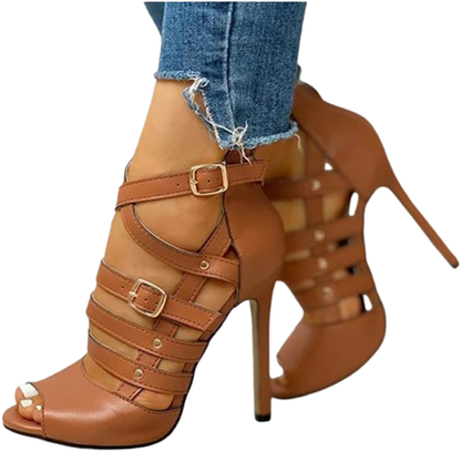 Funki Findz | Shoes | Women's Strappy Roman Stiletto Sandals