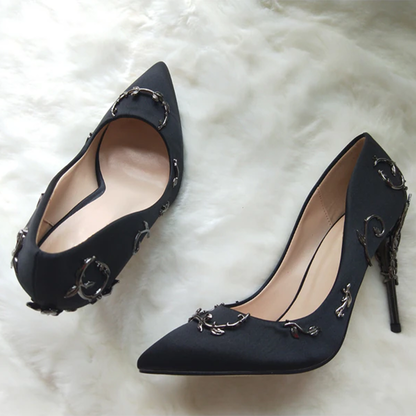 Funki Findz | Shoes | Women's Elegant Silk Formal Prom Stilettos