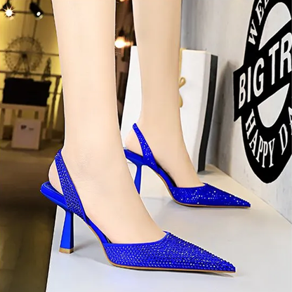 Funki Findz | Shoes | Women's Shiny Beaded Mid Heeled Mules