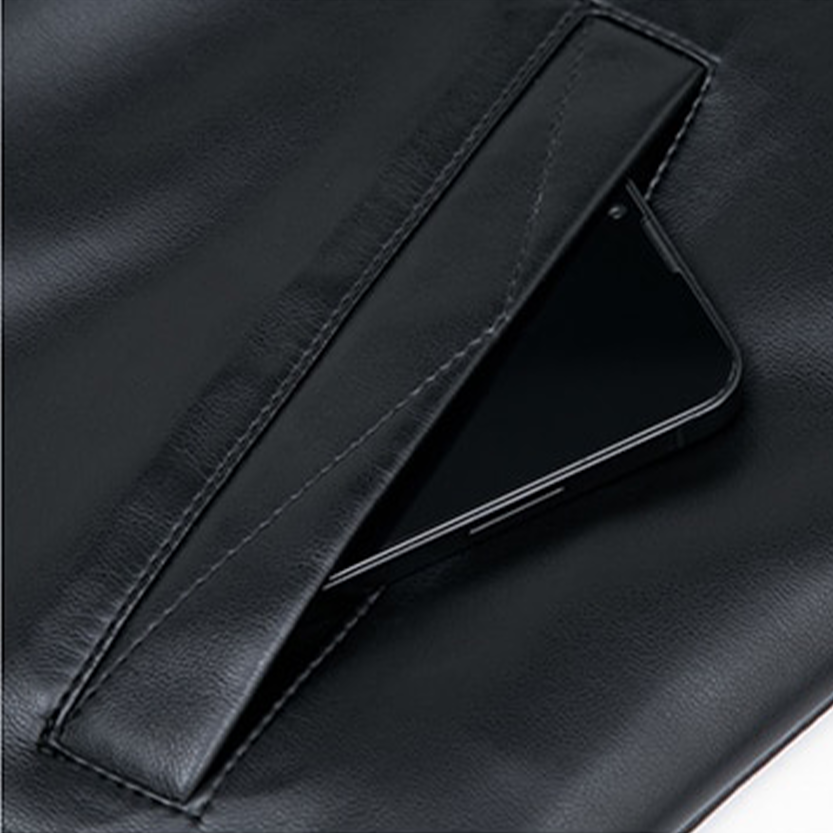 Funki Findz | Jackets | Men's Leather Fleece, Duck Down Jacket