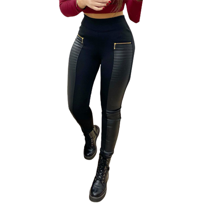 Funki Findz | Pants | Women Fashion PU Leather Pencil Pant
