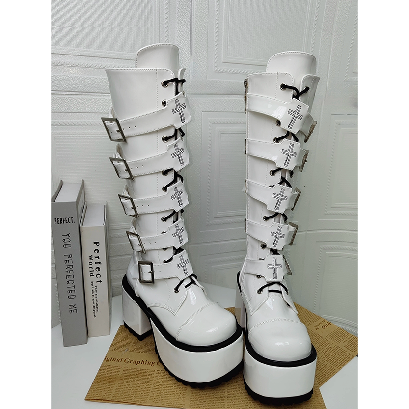 Funki Findz | Boots | Women's Harajuku Buckle Strap Boots