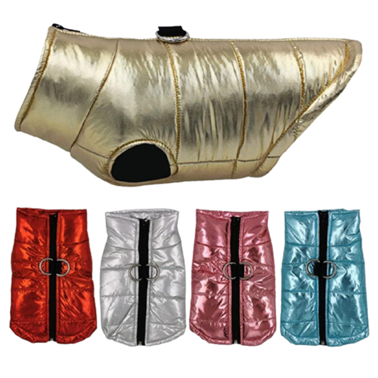 Funki Findz | Dog Jackets | Gold Fluro Zip Up Vest | Dog Harness