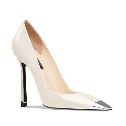 Funki Findz | Shoes | Women's Genuine Leather Metal Toe Heels