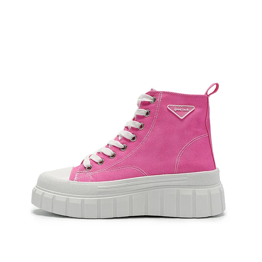Funki Findz | Boots | Women's Casual Canvas Lace Up Sneakers