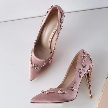 Funki Findz | Shoes | Women's Elegant Silk Formal Prom Stilettos